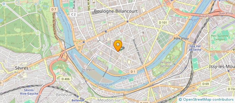 localisation de l'entreprise MONSIEUR ROGER TCHAMAJIEU à BOULOGNE-BILLANCOURT
