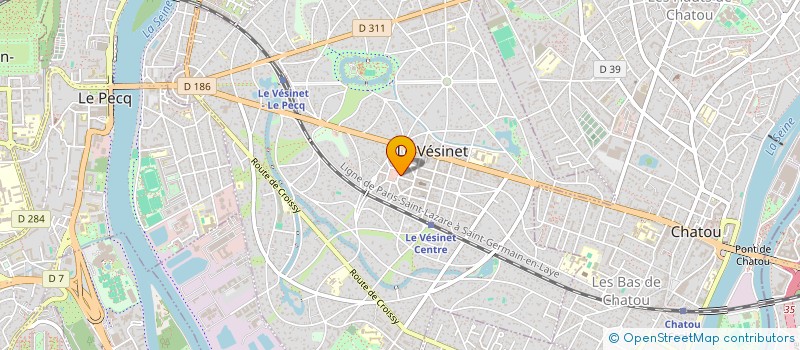 localisation de l'entreprise MONSIEUR ROGER THORN à LE VESINET