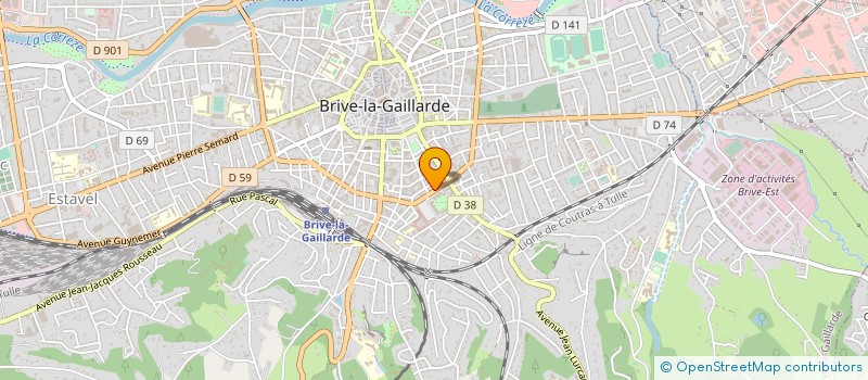 localisation de l'entreprise MONSIEUR ROGER THOURAS à BRIVE-LA-GAILLARDE