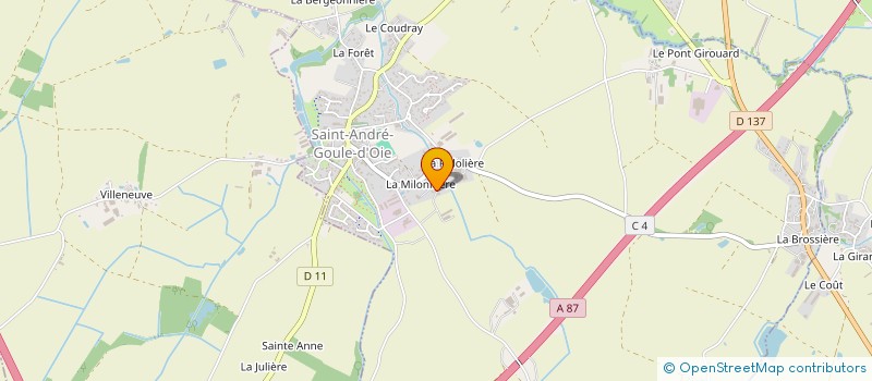 localisation de l'entreprise MONSIEUR ROGER THOUZEAU à SAINT-ANDRE-GOULE-D'OIE