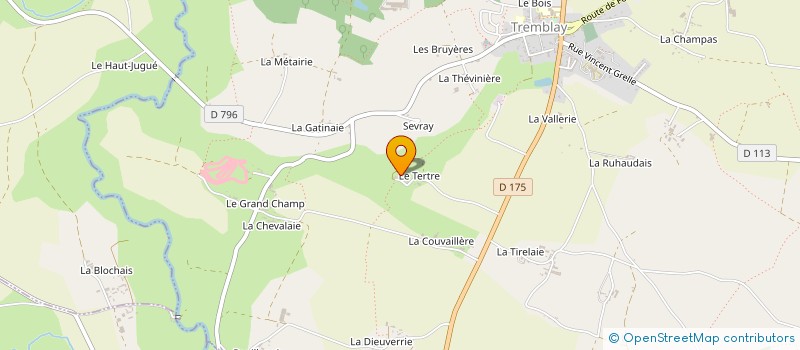 localisation de l'entreprise MONSIEUR ROGER TONDEUX à LES PORTES DU COGLAIS