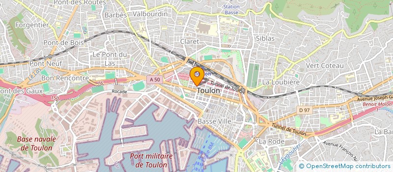 localisation de l'entreprise MONSIEUR ROGER TONINI  TOULON