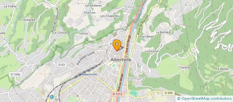 localisation de l'entreprise MONSIEUR ROGER TOURNOIS à ALBERTVILLE