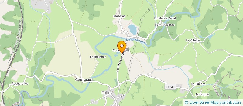 localisation de l'entreprise MONSIEUR ROGER TOURTAUD à FOLLES