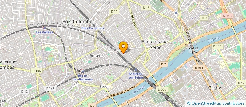 localisation de l'entreprise MONSIEUR ROGER VALLE  ASNIERES-SUR-SEINE