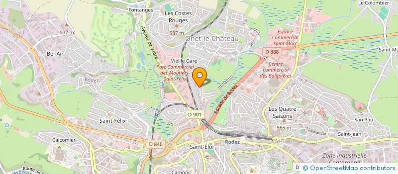 localisation de l'entreprise MONSIEUR ROGER VAYSSET  SAINTE-RADEGONDE