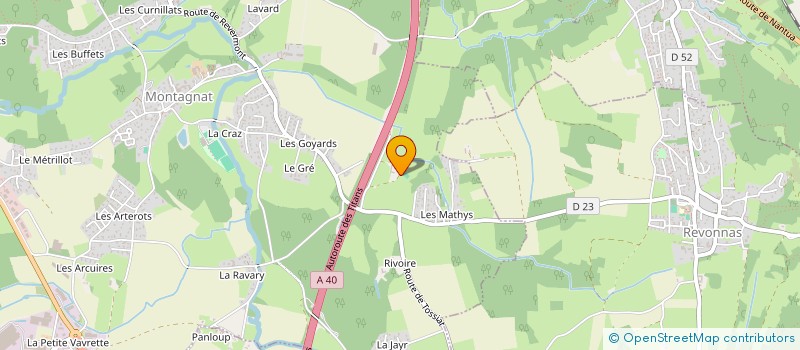 localisation de l'entreprise MONSIEUR ROGER VELON  MONTAGNAT