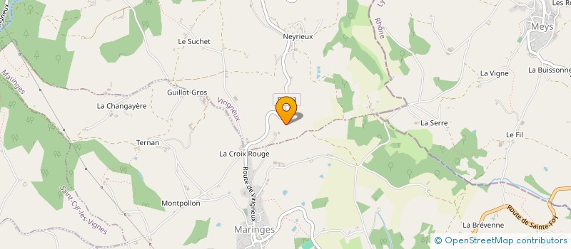 localisation de l'entreprise MONSIEUR ROGER VENET  VIRIGNEUX