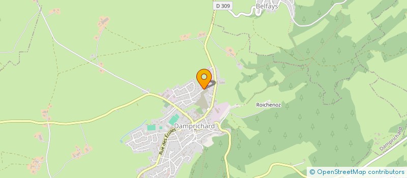 localisation de l'entreprise MONSIEUR ROGER VERNIER  DAMPRICHARD