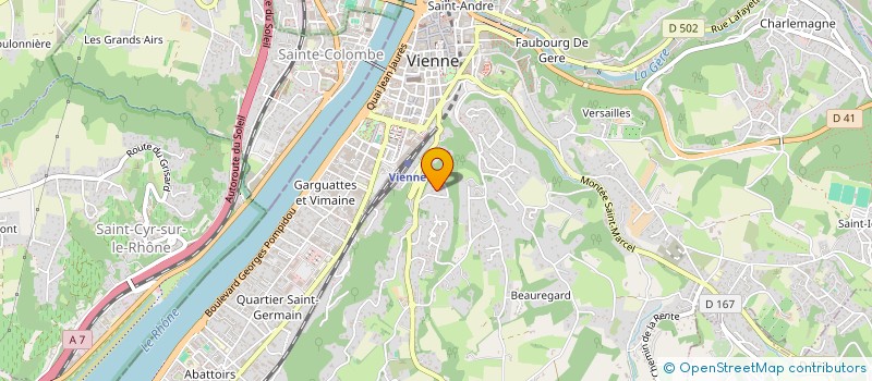 localisation de l'entreprise MONSIEUR ROGER VERRIER à VILLETTE-DE-VIENNE