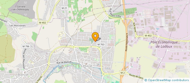 localisation de l'entreprise MONSIEUR ROGER VERT  CEBAZAT