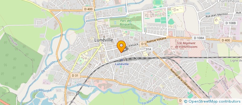 localisation de l'entreprise MONSIEUR ROGER VERY  LUNEVILLE