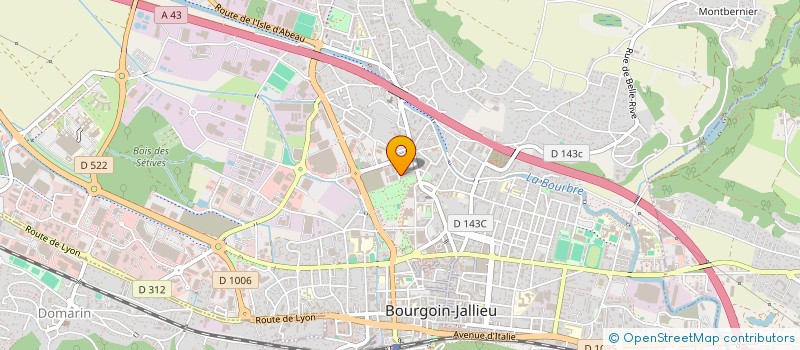 localisation de l'entreprise MONSIEUR ROGER VEYET  BOURGOIN-JALLIEU