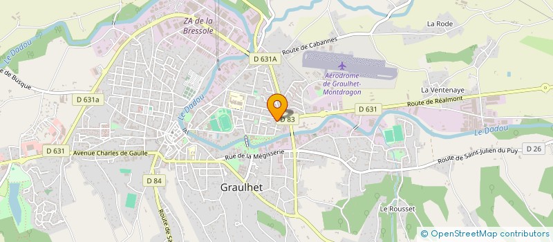 localisation de l'entreprise MONSIEUR ROGER VIAULE  GRAULHET