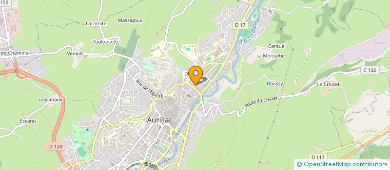 localisation de l'entreprise MONSIEUR ROGER VIEILLECHAIZE à AURILLAC