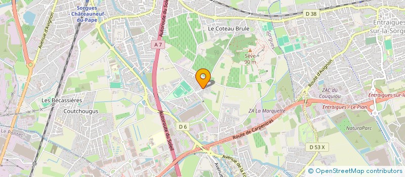 localisation de l'entreprise MONSIEUR ROGER VIGNE  SORGUES