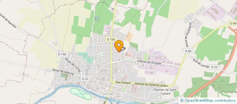 localisation de l'entreprise MONSIEUR ROGER VILLETORTE à JARNAC