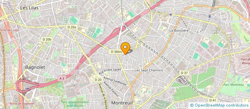 localisation de l'entreprise MONSIEUR ROGER VITRAT à MONTREUIL