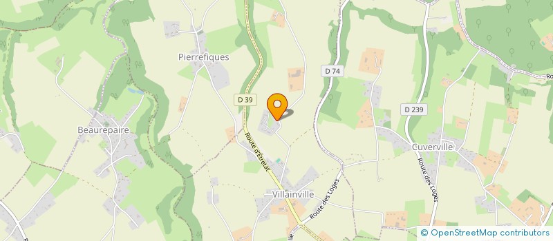 localisation de l'entreprise MONSIEUR ROGER WENGER  VILLAINVILLE