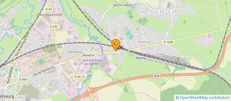 localisation de l'entreprise MONSIEUR ROGER WILHELM  REDING