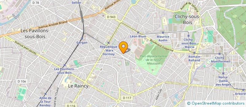 localisation de l'entreprise MONSIEUR ROGERIO BRITO FERREIRA DOS SANTOS à CLICHY-SOUS-BOIS
