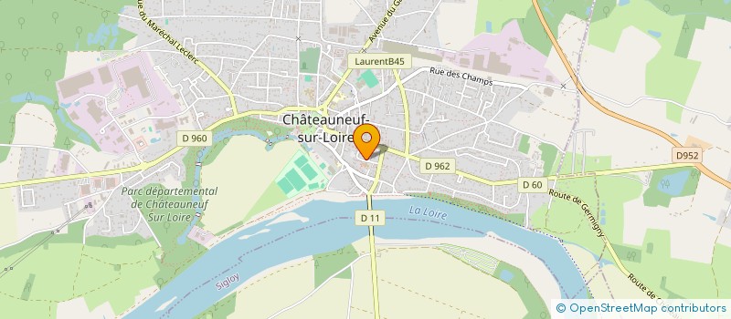 localisation de l'entreprise MONSIEUR ROGERIO DA SILVA TEIXEIRA à CHATEAUNEUF-SUR-LOIRE