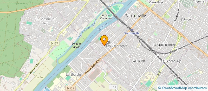 localisation de l'entreprise MONSIEUR ROGERIO DINIS ALVES à SARTROUVILLE