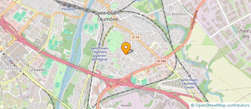 localisation de l'entreprise MONSIEUR ROGERIO DOS SANTOS à SAINT-OUEN-L'AUMONE