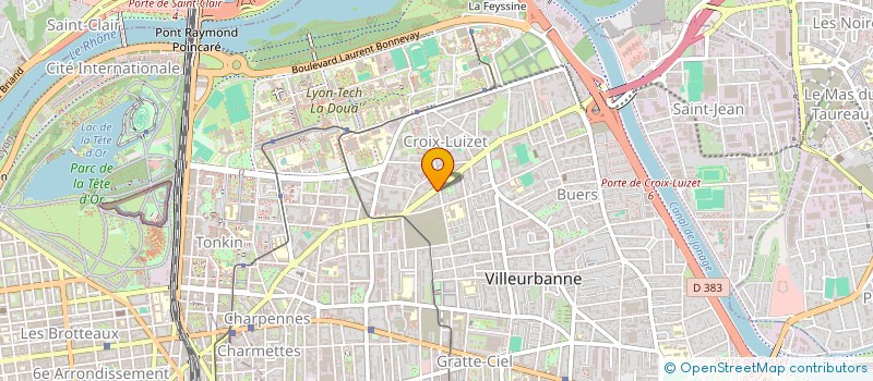 localisation de l'entreprise MONSIEUR ROGERIO KELA SITA  VILLEURBANNE