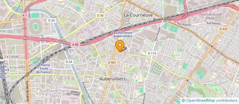 localisation de l'entreprise MONSIEUR ROGERIO SANTOS à LA COURNEUVE