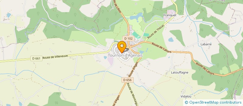 localisation de l'entreprise MONSIEUR ROGIER BAUER  TOURNON D'AGENAIS