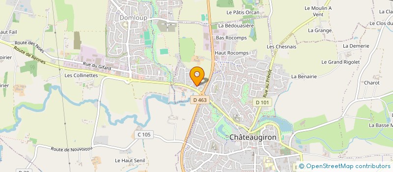 localisation de l'entreprise MONSIEUR ROHALLAH KARIMI  CHATEAUGIRON