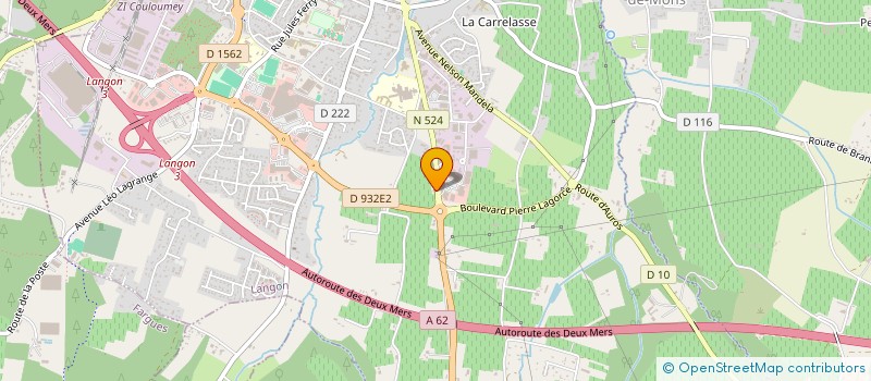 localisation de l'entreprise MONSIEUR ROHAN LAFONTAINE  LANGON