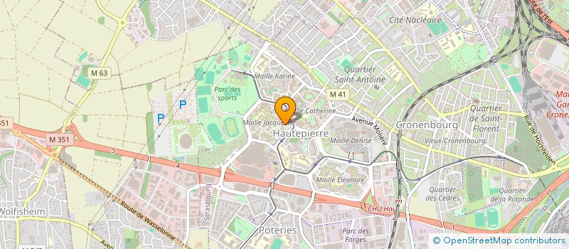 localisation de l'entreprise MONSIEUR ROHID RAFOURI à STRASBOURG