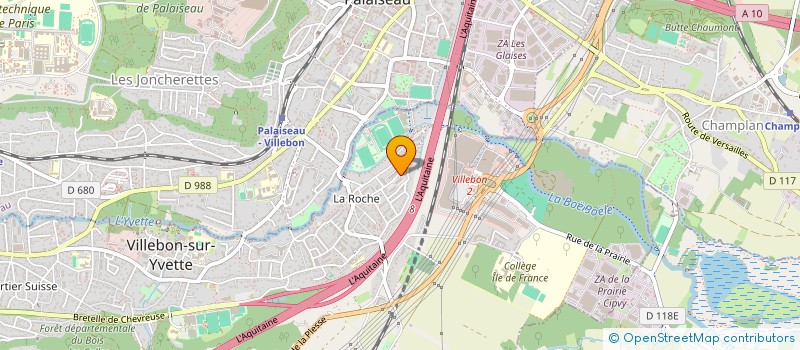 localisation de l'entreprise MONSIEUR ROHULLAH AASI  VILLEBON-SUR-YVETTE