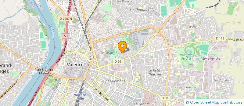 localisation de l'entreprise MONSIEUR ROHULLAH AHMADI  VALENCE