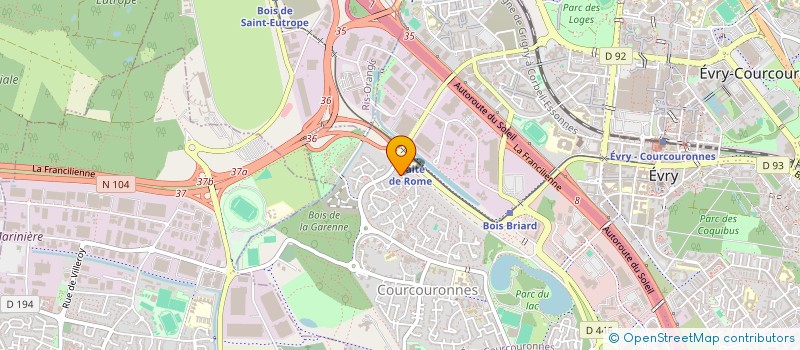 localisation de l'entreprise MONSIEUR ROHULLAH AHMADI  EVRY-COURCOURONNES