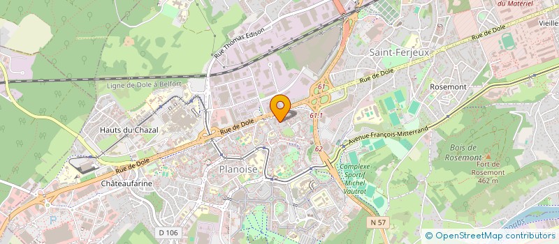 localisation de l'entreprise MONSIEUR ROHULLAH AHMADZAI à BESANCON