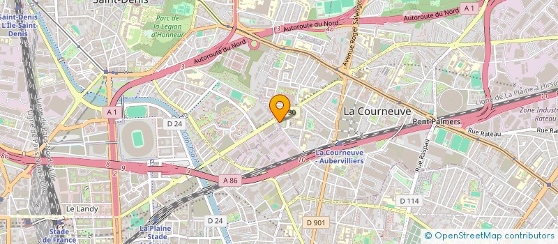 localisation de l'entreprise MONSIEUR ROIDAVID KALEMBA à LA COURNEUVE