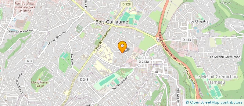 localisation de l'entreprise MONSIEUR ROLAND AMOUSSOU à BOIS-GUILLAUME