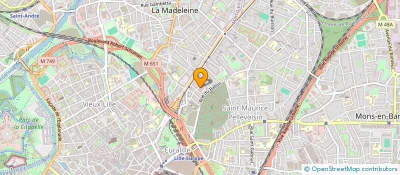 localisation de l'entreprise MONSIEUR ROLAND ARNOUX à LA MADELEINE