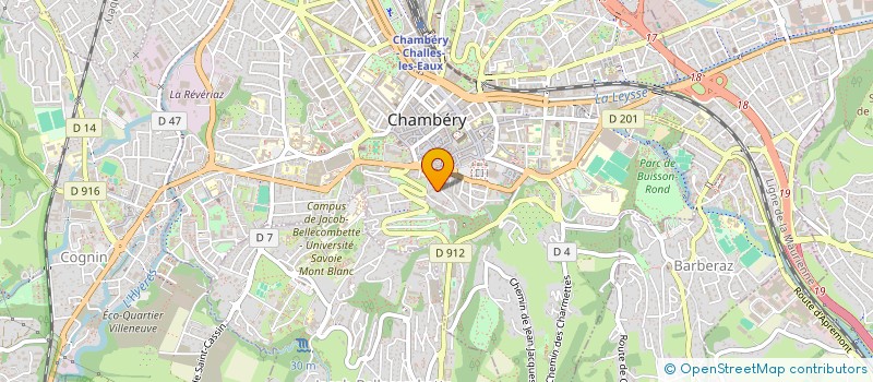 localisation de l'entreprise MONSIEUR ROLAND ARROBIO  CHAMBERY