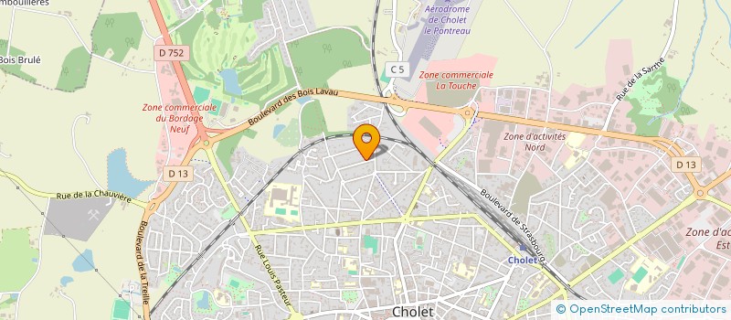 localisation de l'entreprise MONSIEUR ROLAND AUBAUX à CHOLET