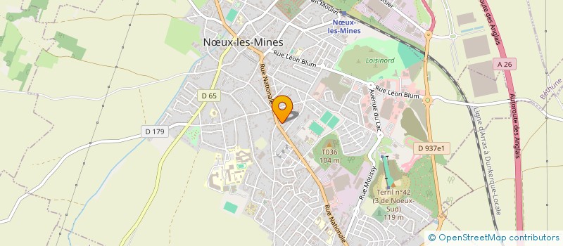 localisation de l'entreprise MONSIEUR ROLAND AUCOIN à NŒUX-LES-MINES