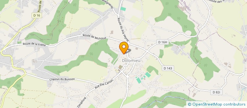 localisation de l'entreprise MONSIEUR ROLAND AUDI GRIVETTA à DOLOMIEU
