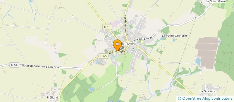 localisation de l'entreprise MONSIEUR ROLAND AUDOIRE  TOUVOIS