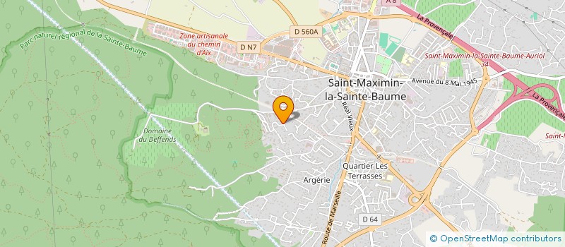 localisation de l'entreprise MONSIEUR ROLAND AUDOUBERT à SAINT-MAXIMIN-LA-SAINTE-BAUME