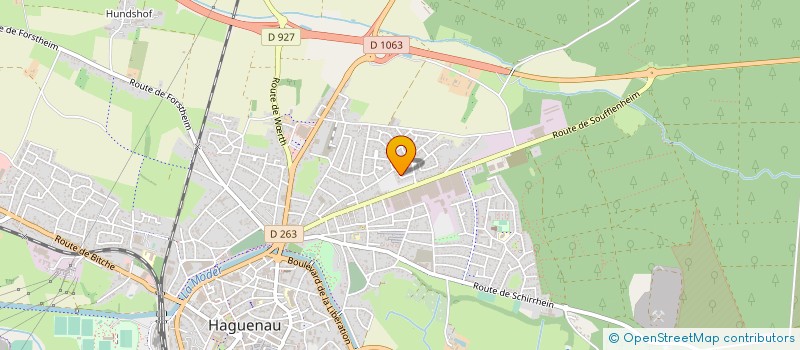 localisation de l'entreprise MONSIEUR ROLAND AUER  HAGUENAU