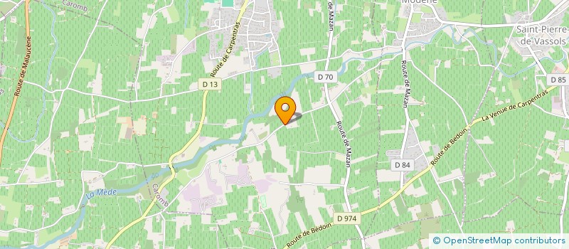 localisation de l'entreprise MONSIEUR ROLAND AUFFAN  CAROMB