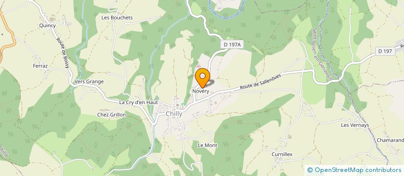 localisation de l'entreprise MONSIEUR ROLAND BACQUET à CHILLY